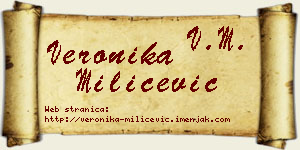 Veronika Milićević vizit kartica